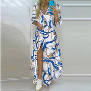 BOHO | Sukienka plażowa maxi z nadrukami 1