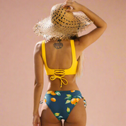 Bikini Damskie z Wiązanym Dołem i Kopertową Górą - Stylowy Wybór na Plażę 8