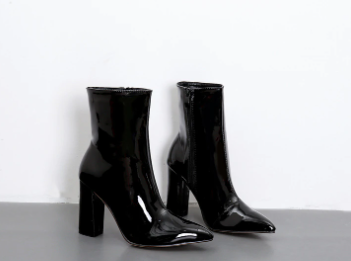 Botki Damskie z Arch Support na Stabilnym Słupku, Eleganckie i Stylowe, Idealne na Każdą Okazję 0