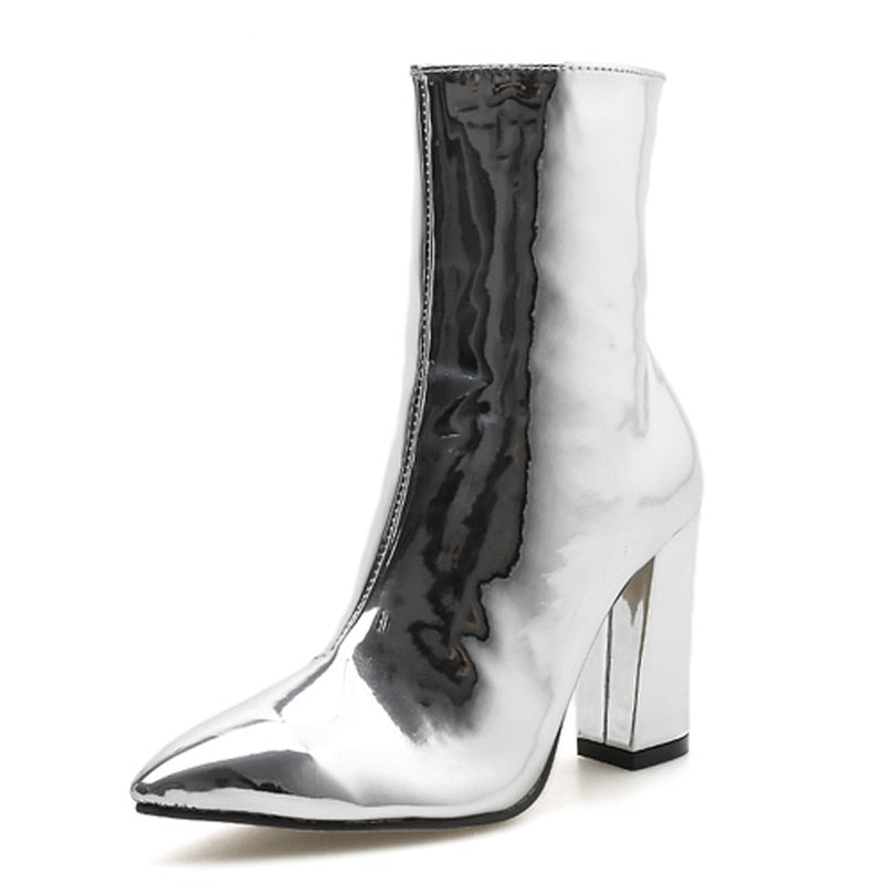Botki Damskie z Arch Support na Stabilnym Słupku, Eleganckie i Stylowe, Idealne na Każdą Okazję 3