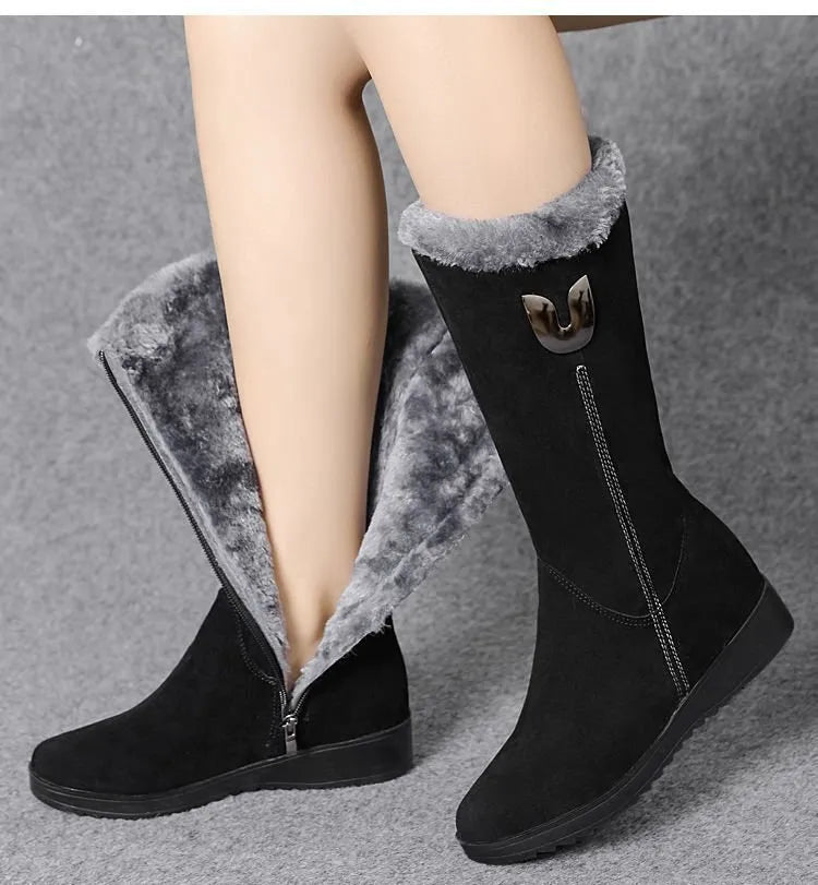 Botki średniej wysokości Tina z arch support na zimę dla kobiet 2