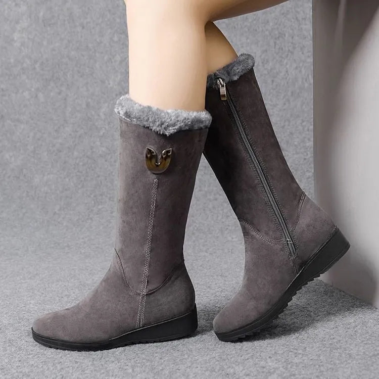 Botki średniej wysokości Tina z arch support na zimę dla kobiet 5