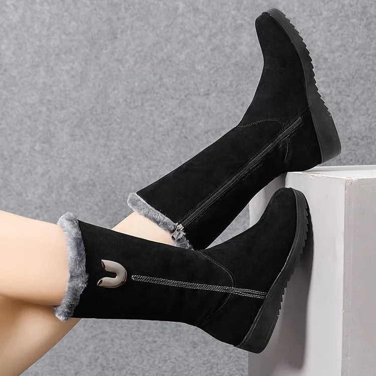 Botki średniej wysokości Tina z arch support na zimę dla kobiet 7