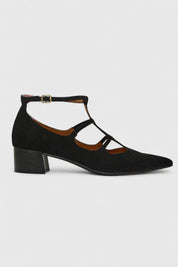 Czarne Szpilki Damskie Ortopedyczne Eleganckie z Wysokim Komfortem, Obcas 4 cm 0