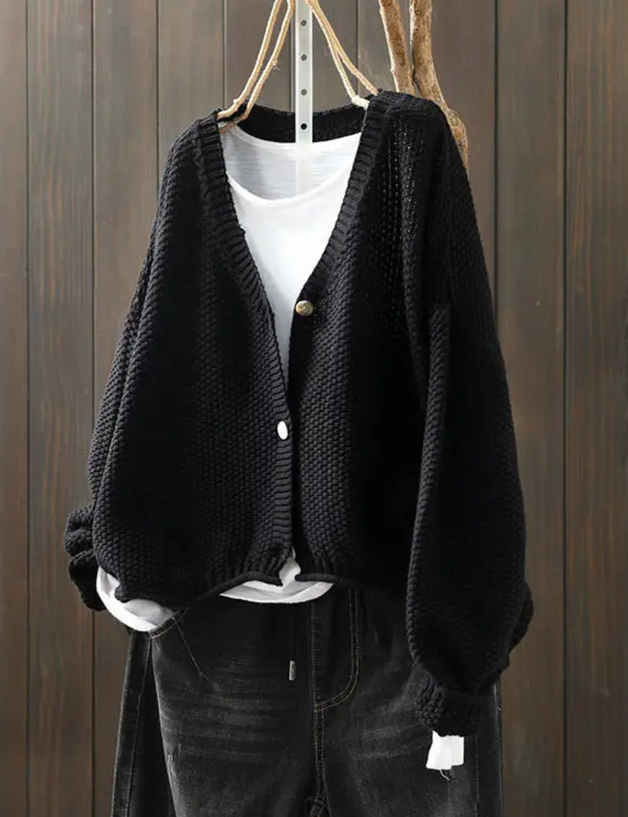 Damski Sweter Oversize Kardigan Dzianinowy na Chłodne Dni 7