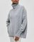 Damski Sweter Oversize z Golfem Linnea Luźny Styl Poncho na Chłodne Dni 6
