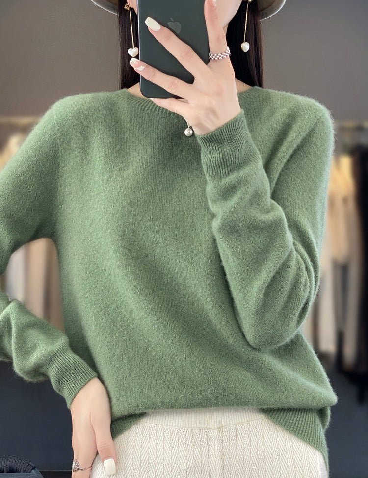 Damski Sweter z Dzianiny o Luźnym Kroju na Zimę Komfortowy i Stylowy 0