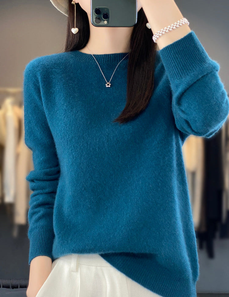 Damski Sweter z Dzianiny o Luźnym Kroju na Zimę Komfortowy i Stylowy 1