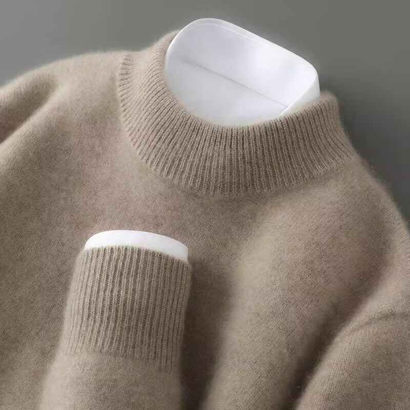 Damski Sweter z Miękkiej Dzianiny z Okrągłym Dekoltem i Luźnym Krojem 1