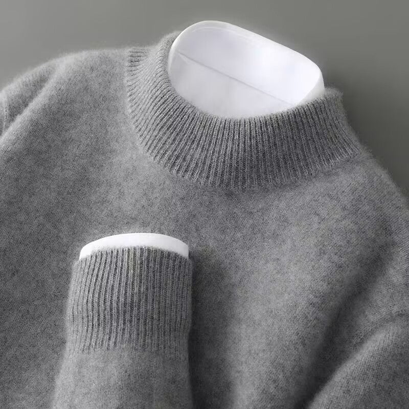 Damski Sweter z Miękkiej Dzianiny z Okrągłym Dekoltem i Luźnym Krojem 4