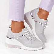 Damskie Sneakersy Ortopedyczne Na Koturnie - Komfort i Styl 1