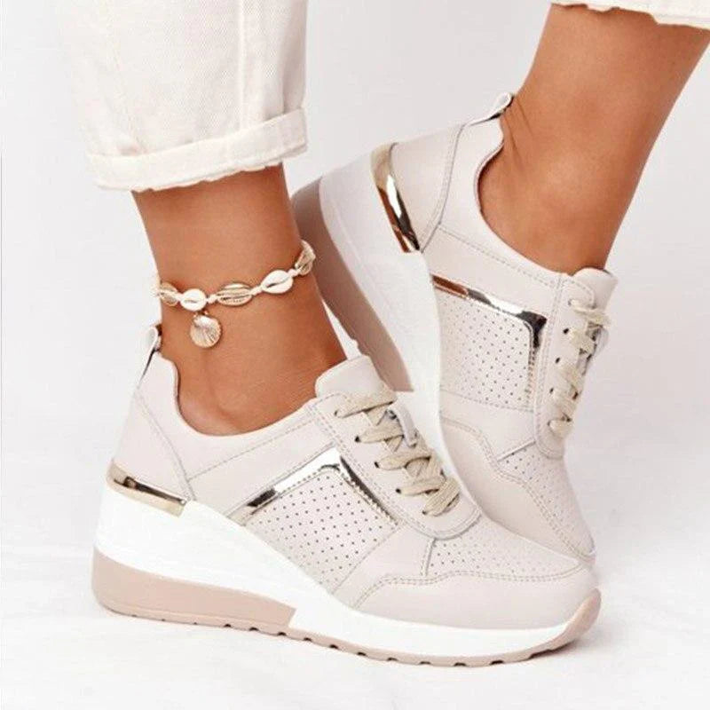 Damskie Sneakersy Ortopedyczne Na Koturnie - Komfort i Styl 2