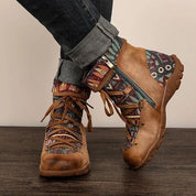 Damskie botki retro boho z wygodnym krojem na co dzień 1