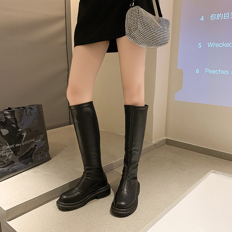 Damskie eleganckie buty z ortopedycznym wsparciem łuku stopy i stabilnym obcasem 2