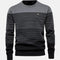 Dominik | Herren Strickpullover Rundhals Streifen-Farbverlauf Langarm 2