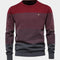 Dominik | Herren Strickpullover Rundhals Streifen-Farbverlauf Langarm 3