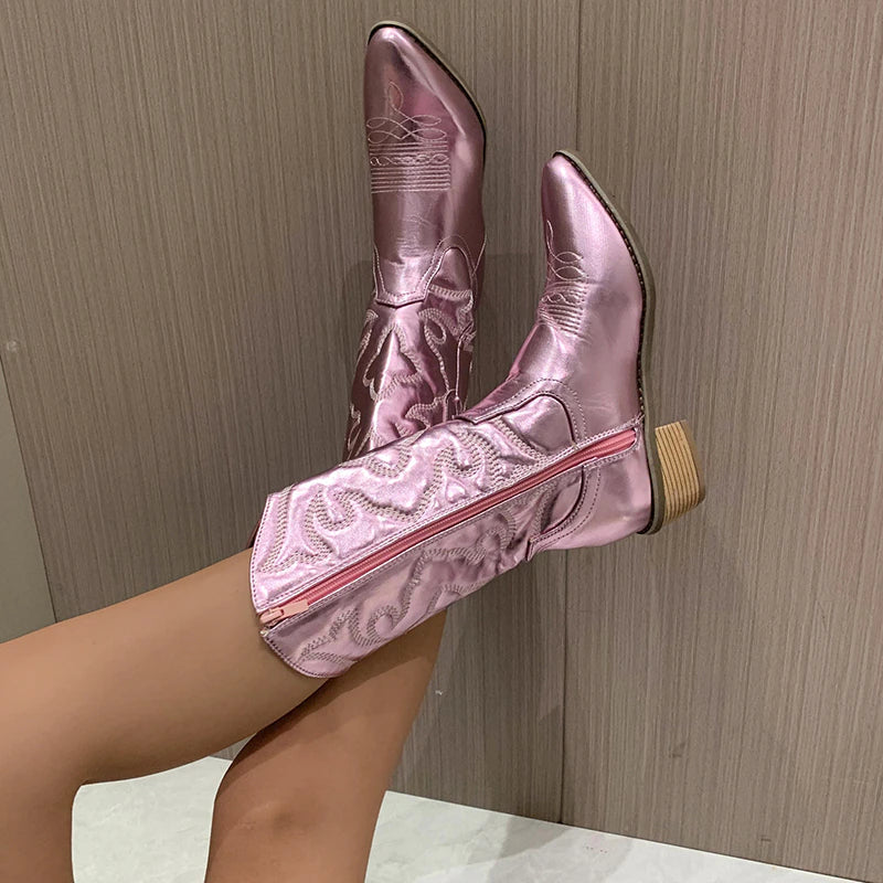 EVELYN | Retro kowbojskie buty w stylu western 5