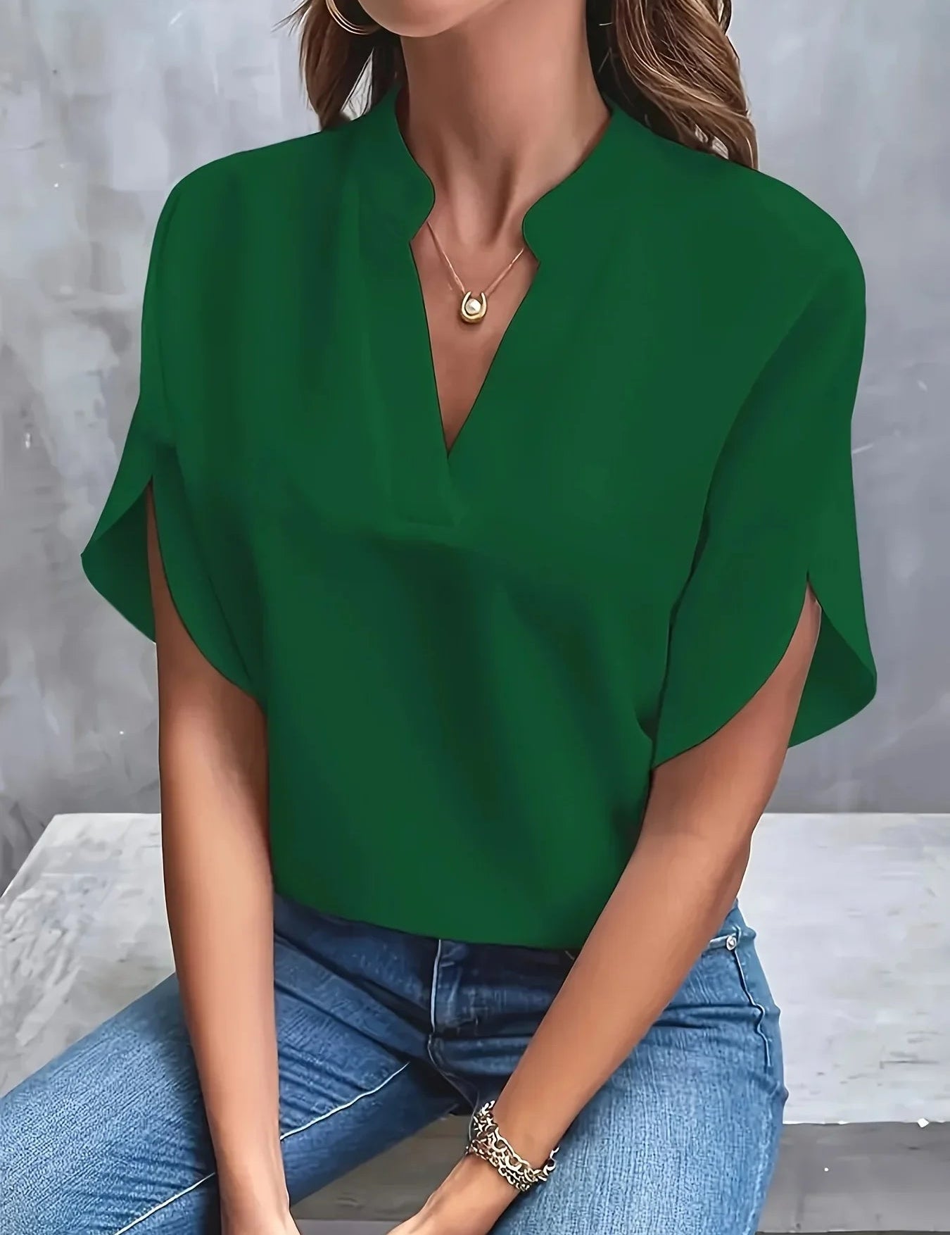 Elegancka Bluzka Damska Z Długim Rękawem - Stylowe Bluzki Damskie Wizytowe Do Spodni 6