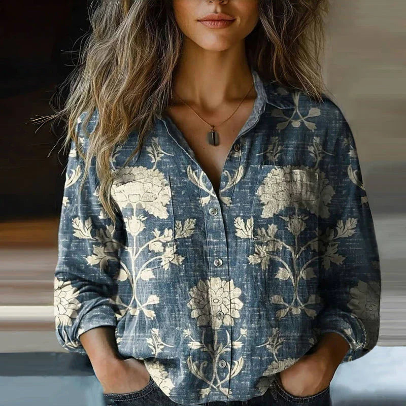 Elegancka Bluzka Damska w Stylu Vintage Boho - Lekka i Stylowa na Lato 2