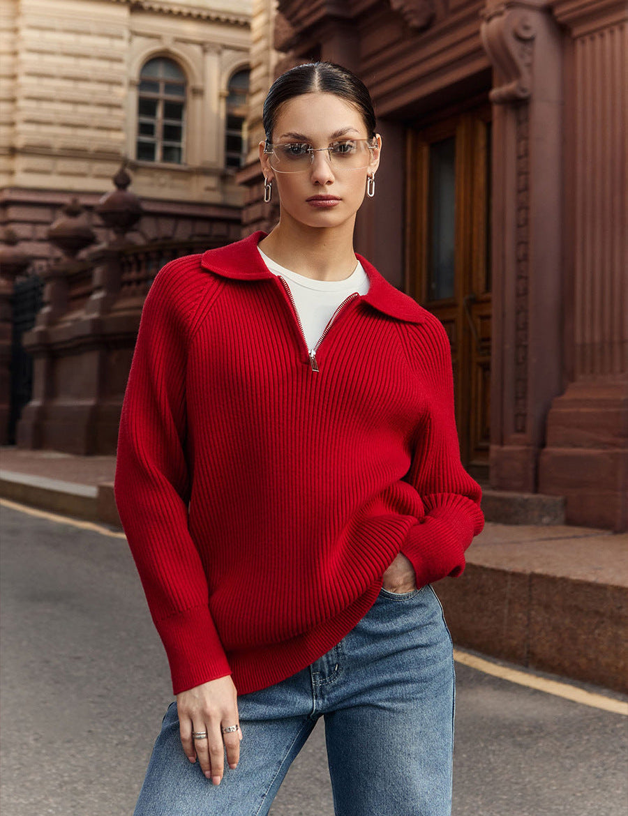 Elegancki Sweter Damski na Co Dzień z Dopasowanym Krojem 1