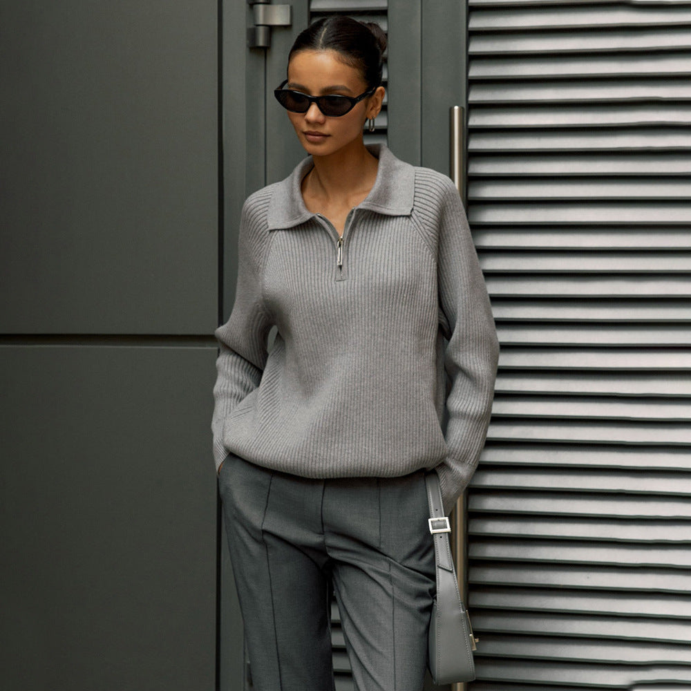 Elegancki Sweter Damski na Co Dzień z Dopasowanym Krojem 2