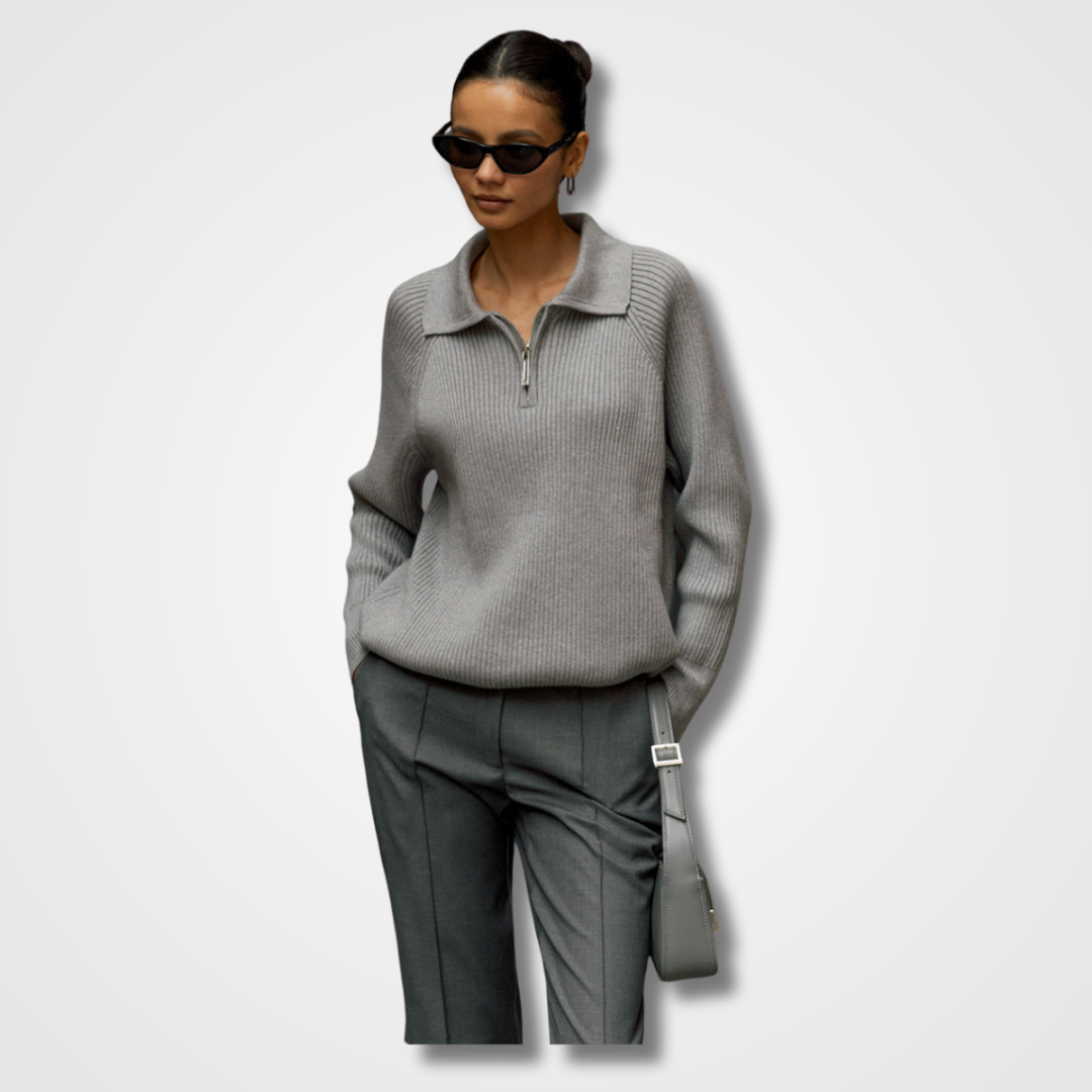 Elegancki Sweter Damski na Co Dzień z Dopasowanym Krojem 4