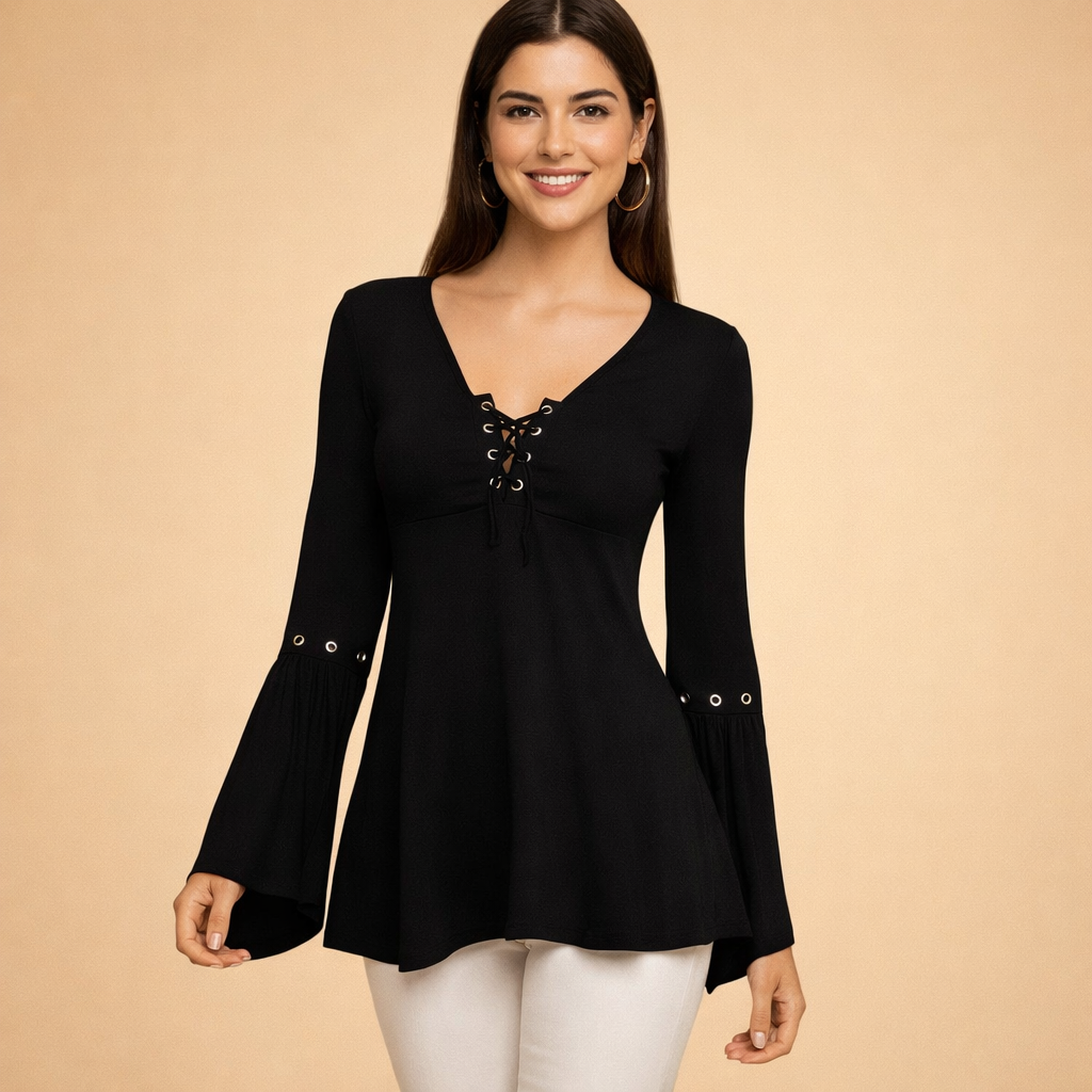MARYAM | Elegancka bluzka z dekoltem w serek