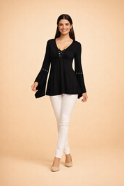 MARYAM | Elegancka bluzka z dekoltem w serek