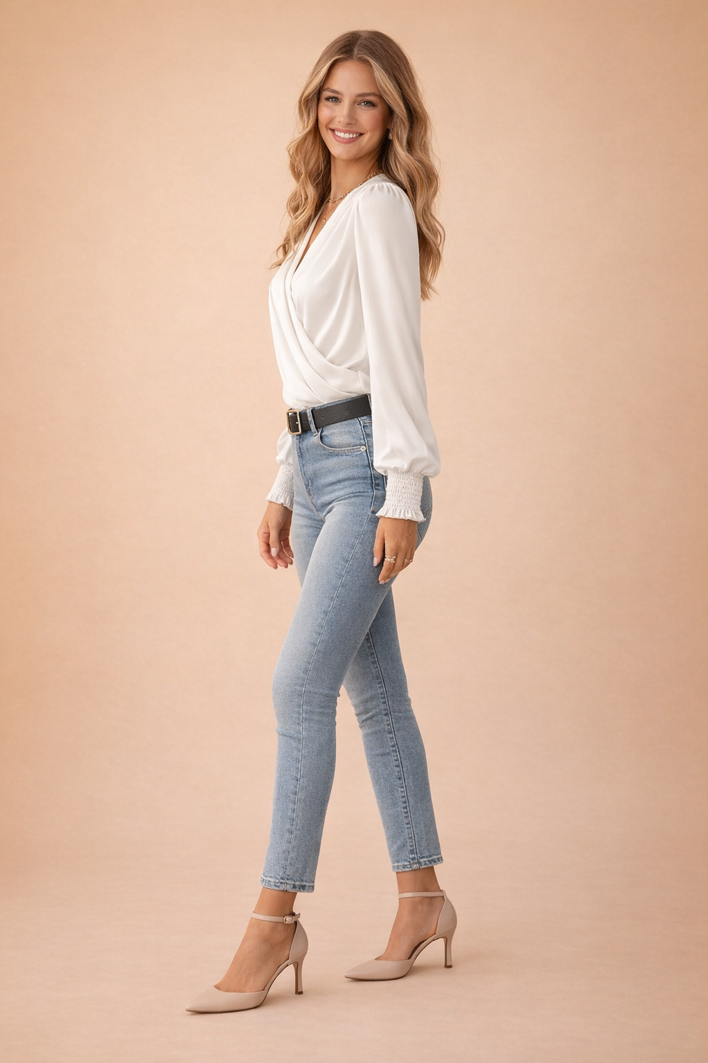 Adrianna | Elegancka bluzka z długim rękawem