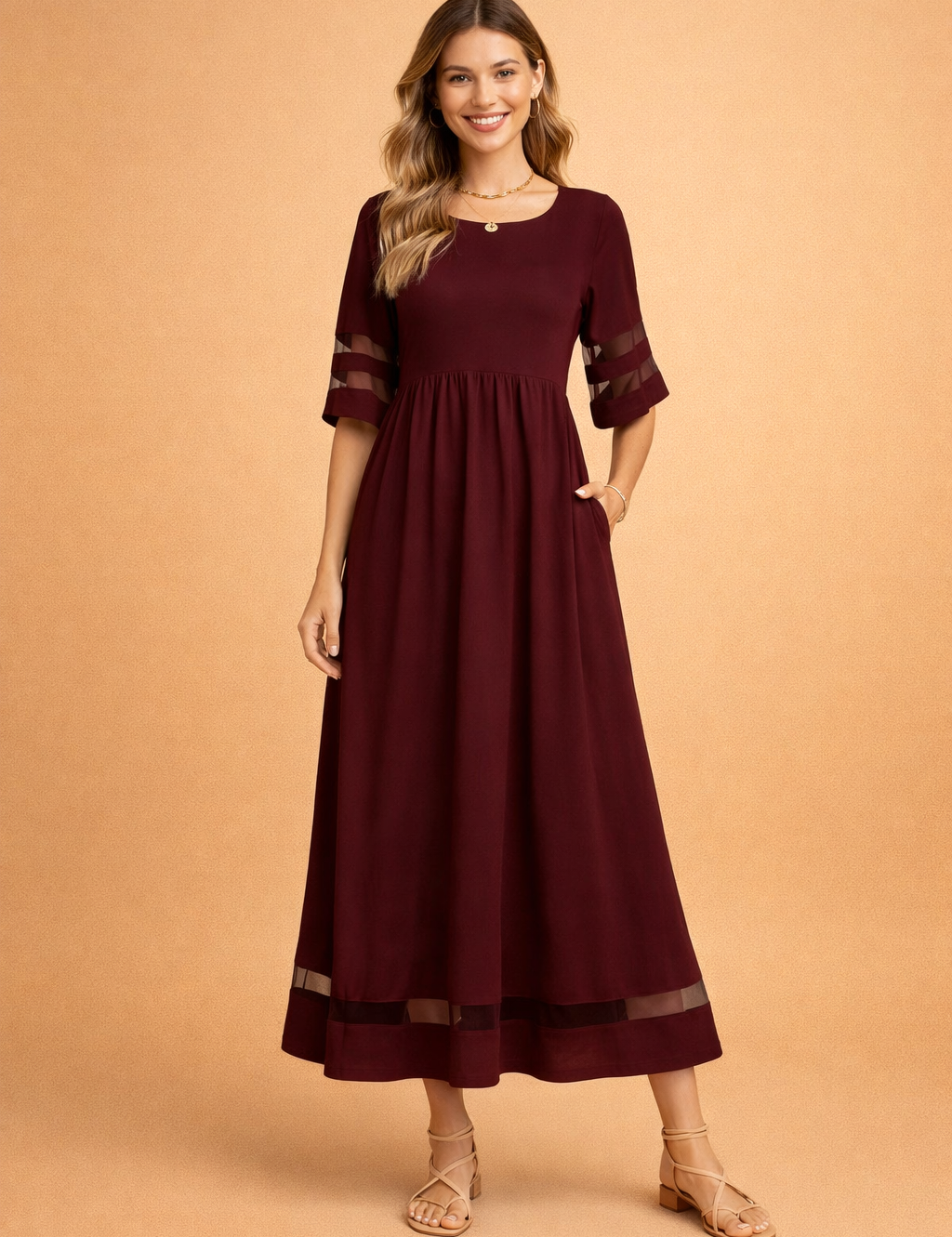 CAMOGLI | Elegancka sukienka maxi