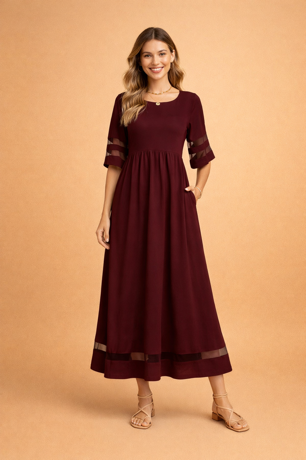 CAMOGLI | Elegancka sukienka maxi