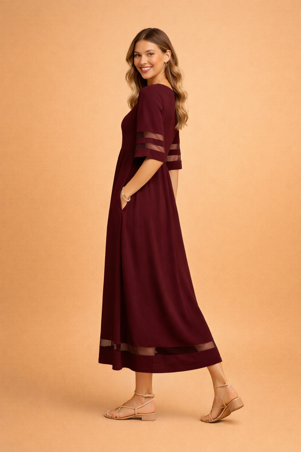 CAMOGLI | Elegancka sukienka maxi