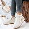 Frieda | Damen Gefütterte Ankle Boots Kunstleder Reißverschluss Winterstiefeletten 0
