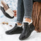 Frieda | Damen Gefütterte Ankle Boots Kunstleder Reißverschluss Winterstiefeletten 13