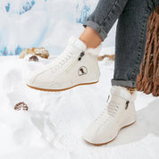 Frieda | Damen Gefütterte Ankle Boots Kunstleder Reißverschluss Winterstiefeletten 3