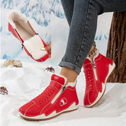 Frieda | Damen Gefütterte Ankle Boots Kunstleder Reißverschluss Winterstiefeletten 4