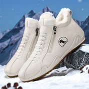 Frieda | Damen Gefütterte Ankle Boots Kunstleder Reißverschluss Winterstiefeletten 6
