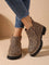 Frieda | Damen Orthopädische Ankleboots mit Leopardenmuster Seitlichem Reißverschluss 1