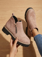 Frieda | Damen Orthopädische Ankleboots mit Leopardenmuster Seitlichem Reißverschluss 10