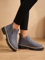 Frieda | Damen Orthopädische Ankleboots mit Leopardenmuster Seitlichem Reißverschluss 6