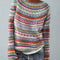 Johanna | Damen Rundhals Strickpullover im Retro-Norweger-Muster 3