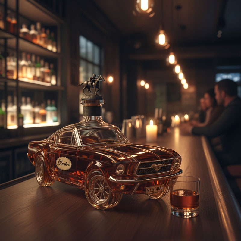 Karafka do Whisky w Kształcie Mustanga - Elegancki Zestaw do Whisky na Domowy Bar 1