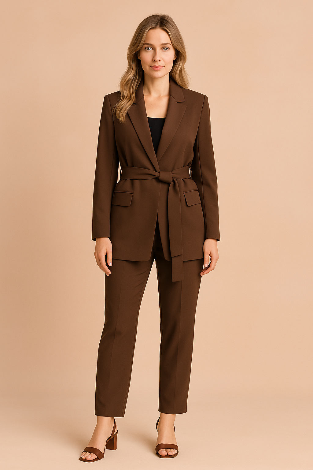 Kiera | Elegancka marynarka z paskiem 2