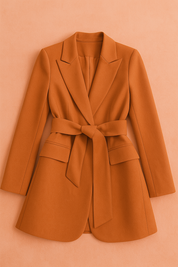 Kiera | Elegancka marynarka z paskiem 7