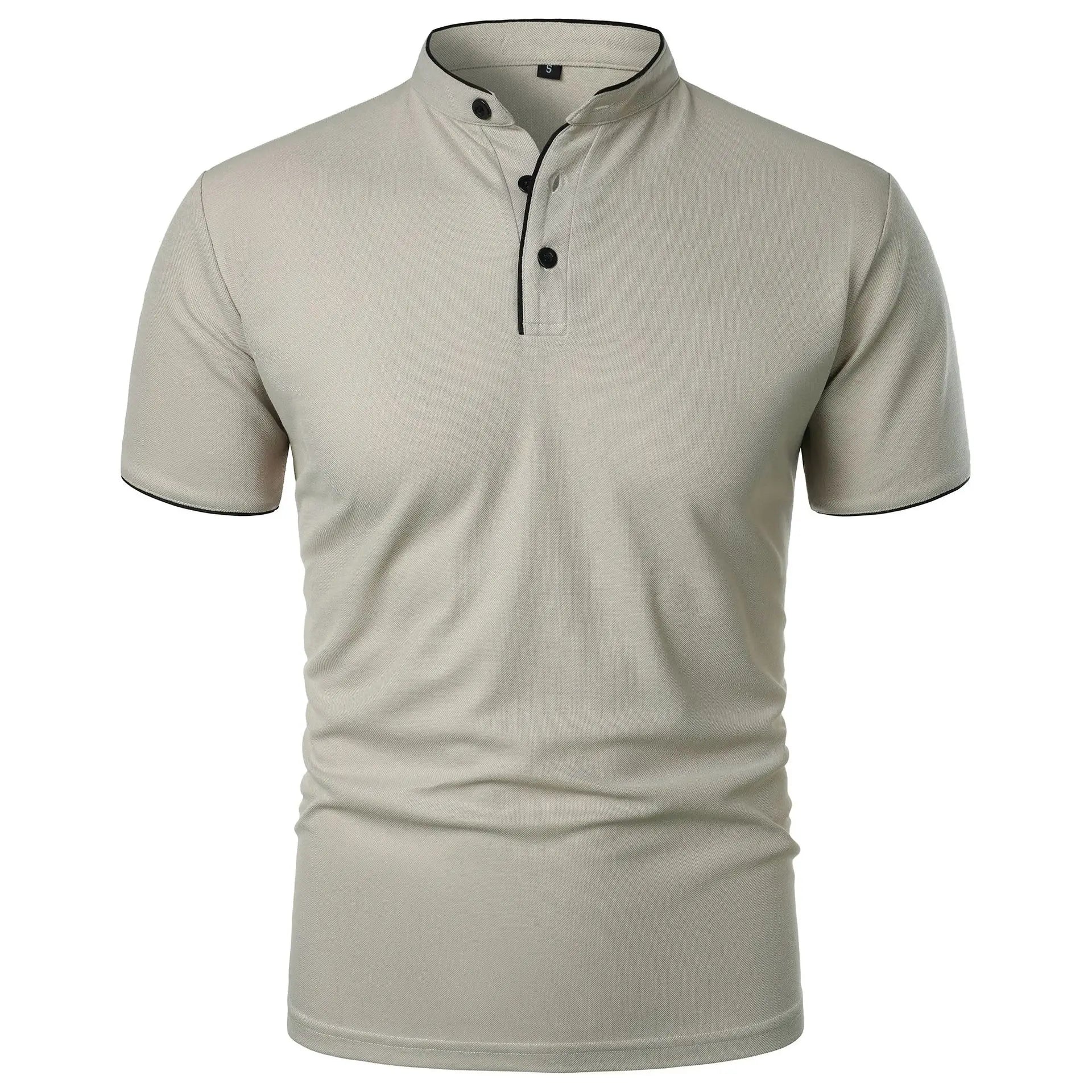 Koszulka Polo Męska Elegancka Z Technologią Bez Zmarszczek, Oddychająca, Nowoczesny Krój 2