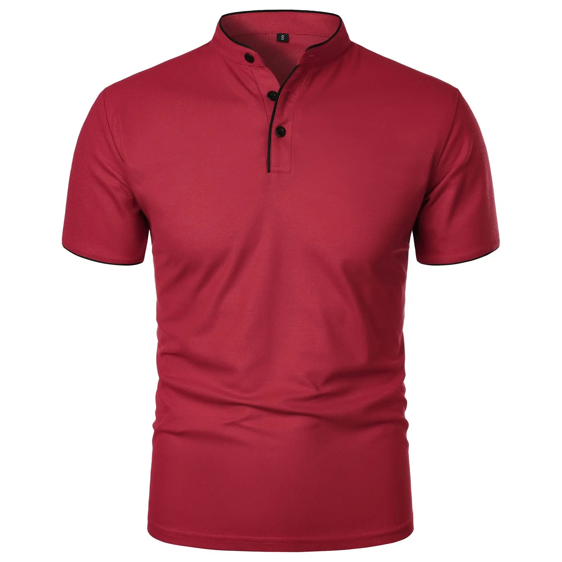 Koszulka Polo Męska Elegancka Z Technologią Bez Zmarszczek, Oddychająca, Nowoczesny Krój 7