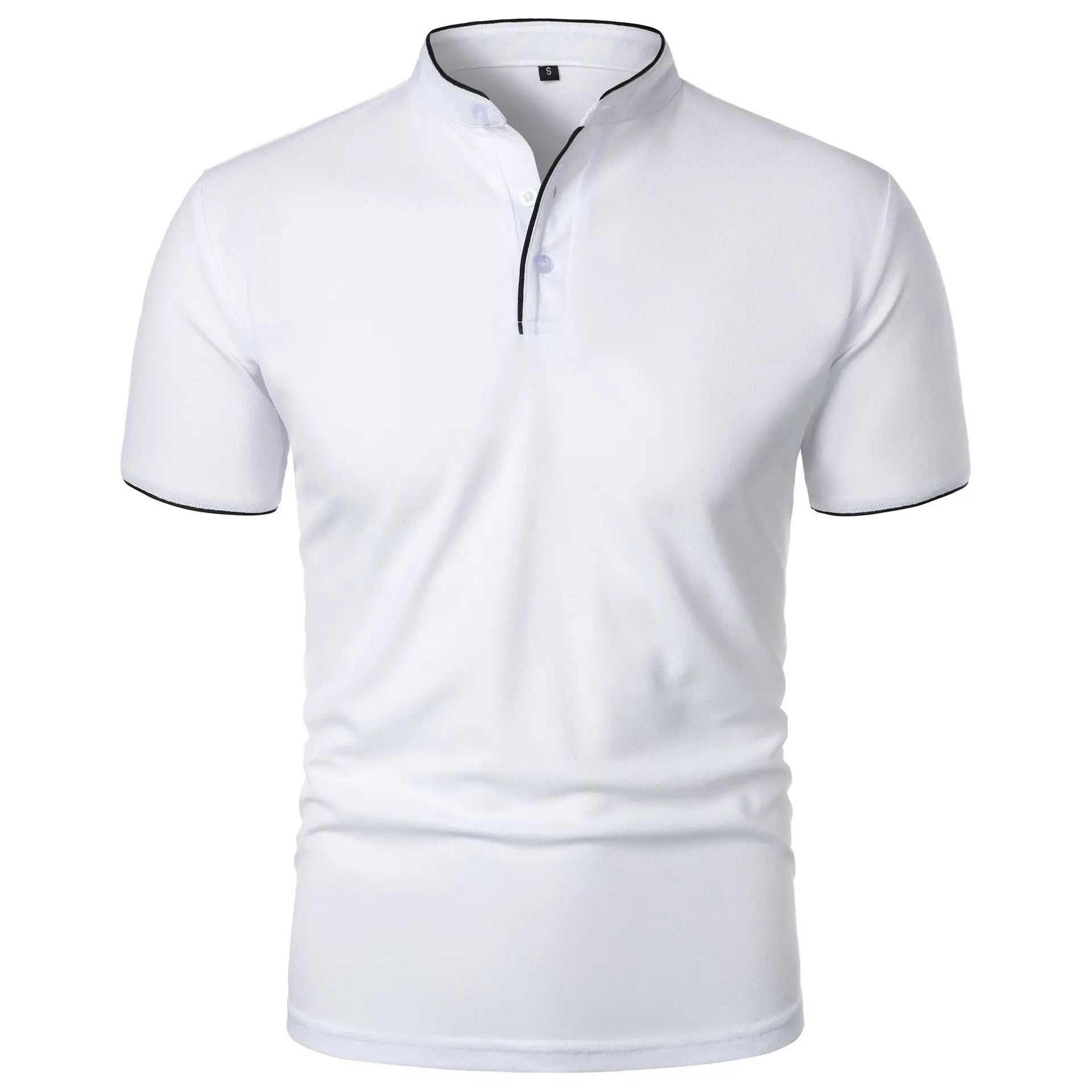 Koszulka Polo Męska Elegancka Z Technologią Bez Zmarszczek, Oddychająca, Nowoczesny Krój 8