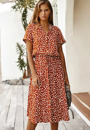 Letnia sukienka maxi z frędzlami - elegancki styl boho dla kobiet 3