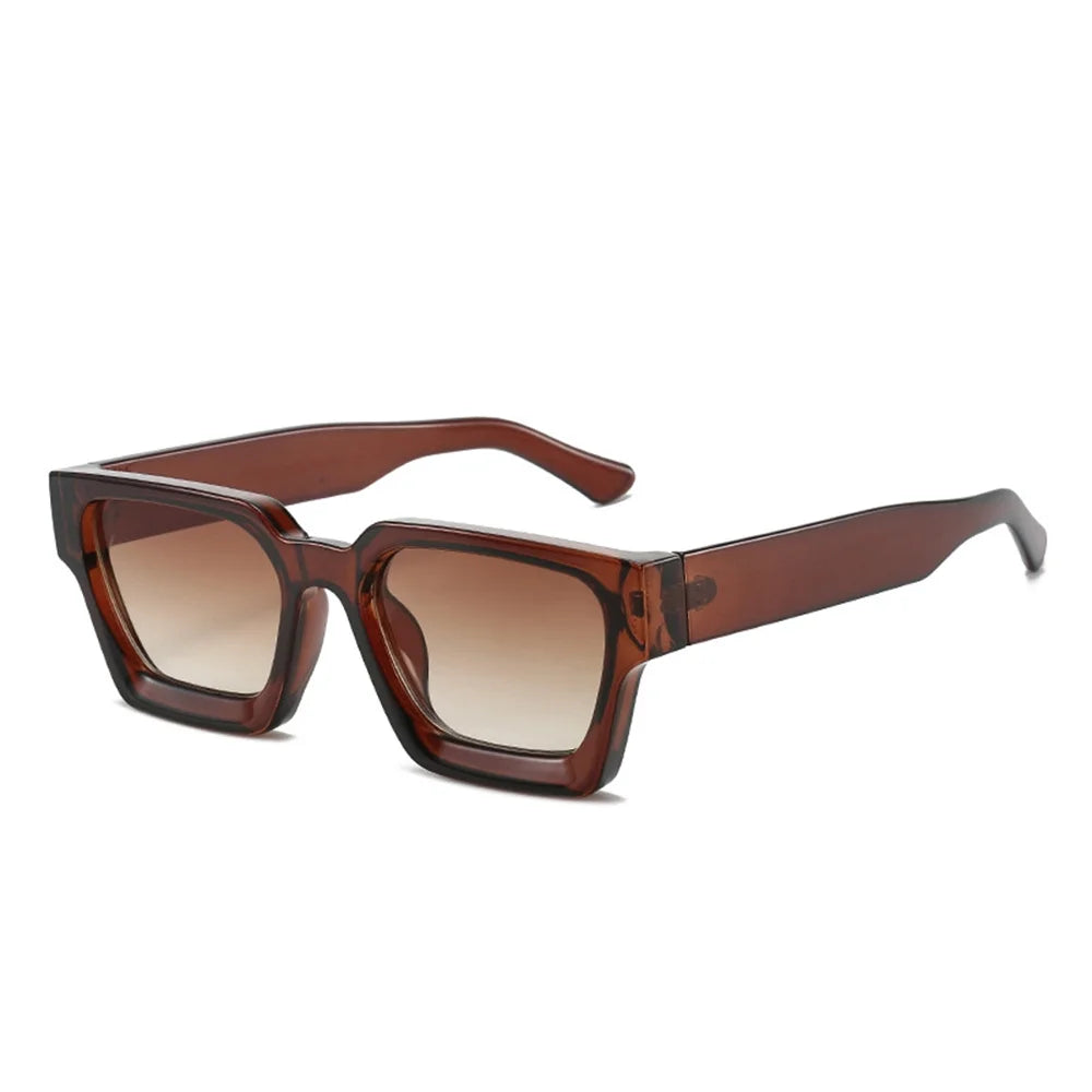 Modne Okulary Przeciwsłoneczne Unisex z Kwadratową Ramką UV400 - Stylowe i Eleganckie Ochrona przed Słońcem 11
