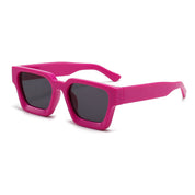 Modne Okulary Przeciwsłoneczne Unisex z Kwadratową Ramką UV400 - Stylowe i Eleganckie Ochrona przed Słońcem 12
